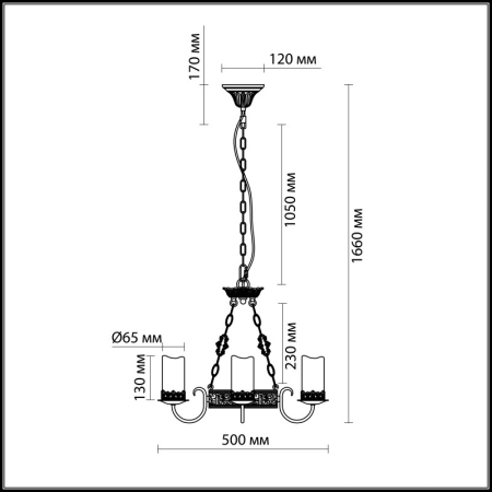 Подвесная люстра Odeon Light 2690/3