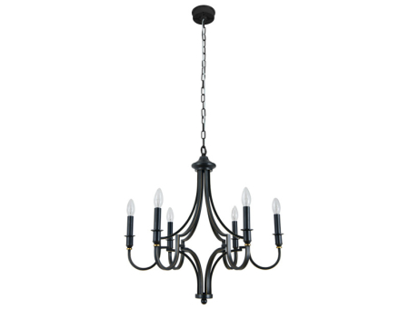 Подвесная люстра Newport 3456/С black+gold