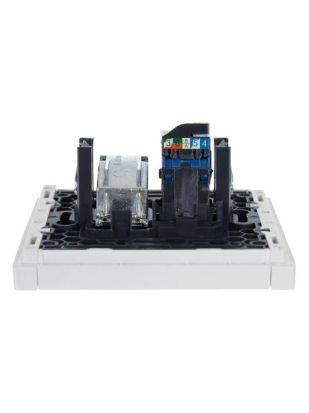 Розетка 2-м TV+RJ45 кат.6 FORTE&PIANO FP237 бел. IEK FP-AK20-2-K01