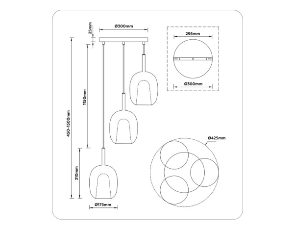 Подвесной светильник Ambrella Light LH11156