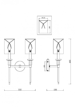 Бра Maytoni MOD148WL-02CH