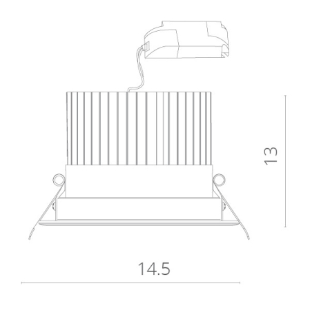 Встраиваемый светильник ARTE Lamp A3315PL-1WH