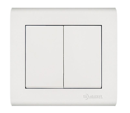 Выключатель 2-кл. Manolya бел. Makel 41001003