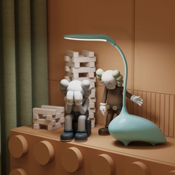 Светильник светодиодный настольный Qplus 6Вт 2700-6000К 330лм 5В аккум. Li-ion 1200мА.ч диммир. детский голуб. GAUSS GT7016