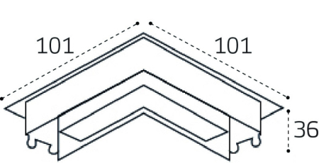 Соединитель для шинопровода ITALLINE IT09-9034 black