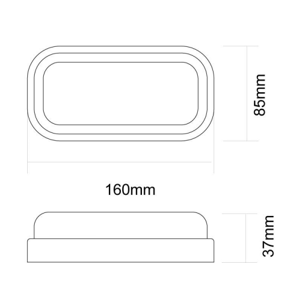 Светильник светодиодный ЖКХ 12Вт 4000К IP65 220В влагозащ. овал LBF-0412 C01 Ultraflash 15346