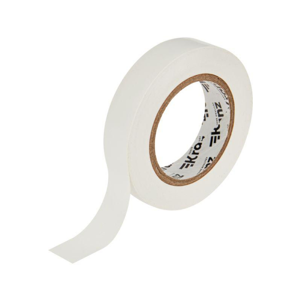 Изолента ПВХ 0.13х15мм 20м бел. (уп.10шт) Kranz KR-09-2601