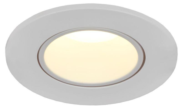 Светильник 4104 встраиваемый MR16 круг пласт. бел. IEK LT-UVB0-4104-GU05-1-K01