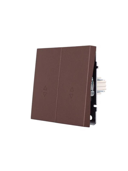 Выключатель проходной 2-кл. СП ZIMA IP20 10А безвинт. зажим шоколад LEZARD 704-7388-106QC