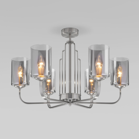 Люстра на штанге Eurosvet 60138/6 сатин-никель