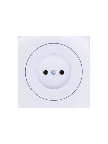 Розетка 1-м СП OSEN без заземл. ПБТ бел. LEZARD 743-0288-121B