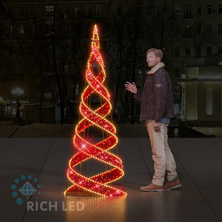 Спиральная елка, 210*80 см, 24В