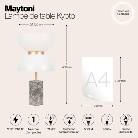 Настольная лампа Maytoni MOD178TL-L11GR3K