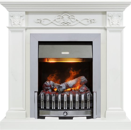 Dimplex Каминокомплект Verona - Белый дуб с очагом Danville Chrome FB2