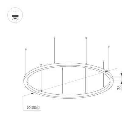 Подвесной светильник Arlight 034078(1)