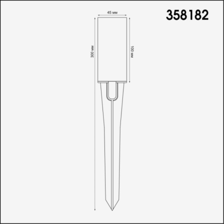 Грунтовый светильник Novotech 358182