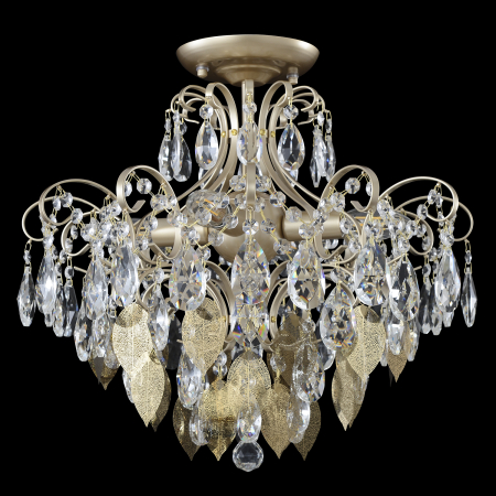 Crystal Lux Светильник потолочный Crystal Lux ESMIRALDA PL4 GOLD