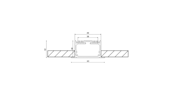 Профиль DesignLed LE.6332-W-R