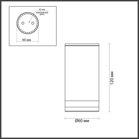 Накладной уличный светильник Odeon Light 6605/1C