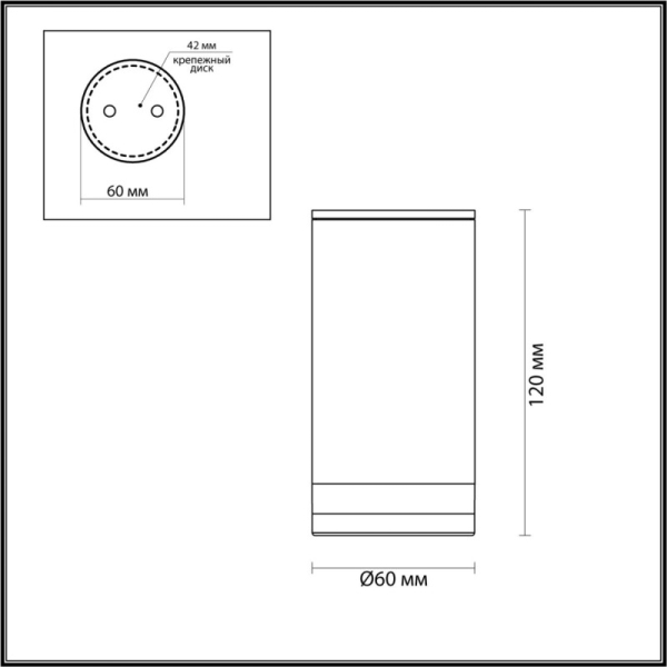 Накладной уличный светильник Odeon Light 6605/1C