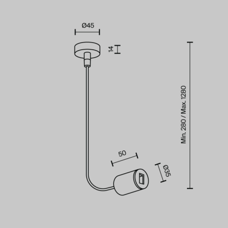 Стойка Maytoni Technical TRA154C-SB1-B