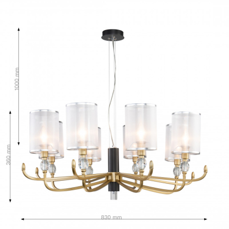 Подвесная люстра Favourite 2701-8P