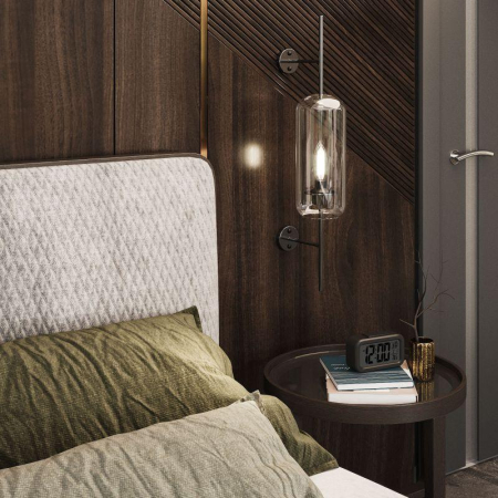 Лампа светодиодная филаментная Black Filament 7Вт свеча 4100К нейтр. бел. E14 580лм GAUSS 103801207