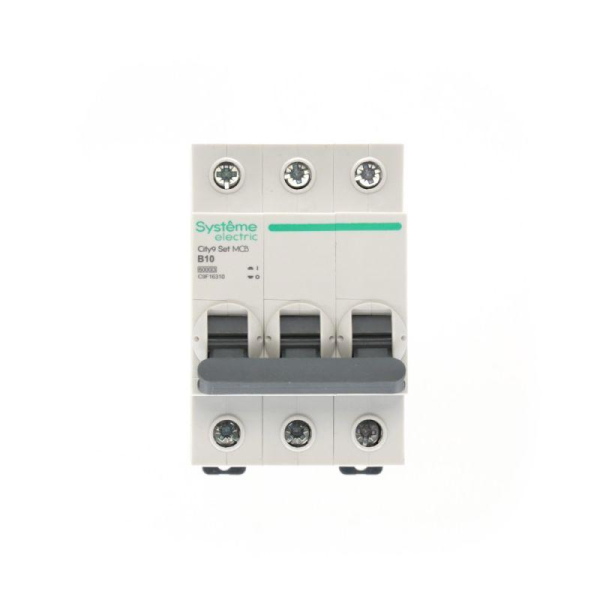 Выключатель автоматический 3п City9 Set (АВ) B 10А 6кА 400В SE C9F16310