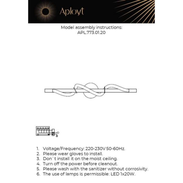 Бра APLOYT APL.773.01.20