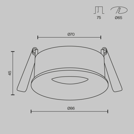Влагозащищенный светильник Maytoni Technical DL027-GU10-W