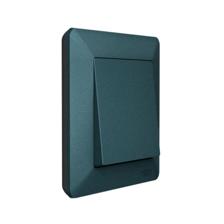 Рамка 1-м AtlasDesign Air изумруд/дым. черн. SE ATN220801