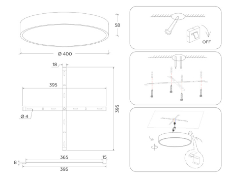 Накладной светильник Ambrella Light FV5529