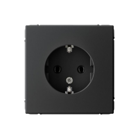 Розетка ArtGallery 16А с заземл. механизм карбон SE GAL001043