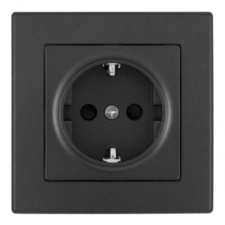 Розетка Arte Milano SET06-1-40-1 black