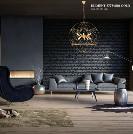 Подвесная люстра iLamp 8777-800 GL