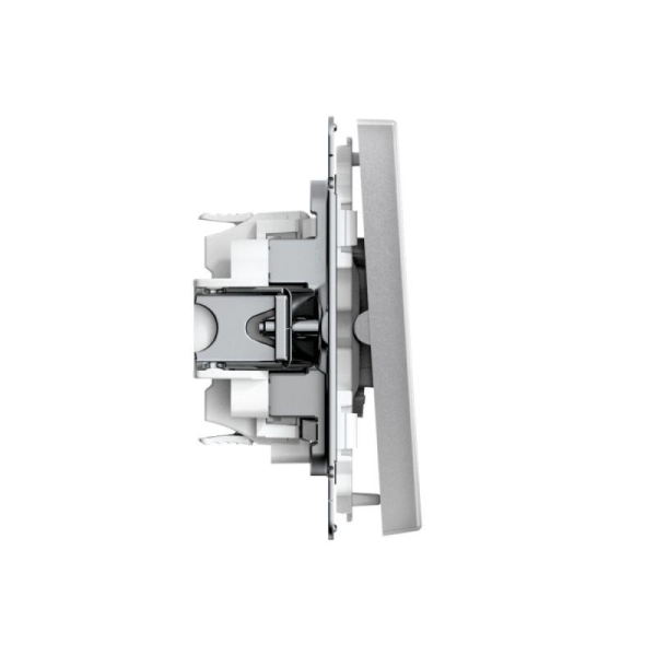 Переключатель 2-кл. ArtGallery 10AX быстрозажим. клем. механизм алюм. SE GAL000365S