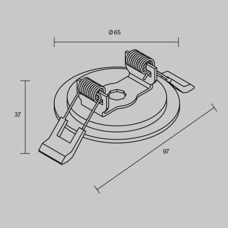 Крепеж Maytoni Technical TRA233RCB-B