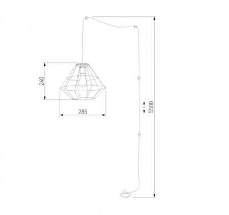 Подвесной светильник TK Lighting 2201 Diamond