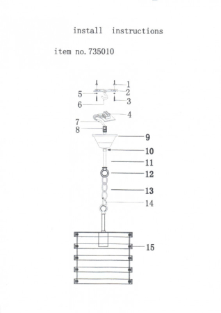 Подвесной светильник Lightstar 735010