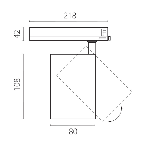 Светильник на шине Lightstar A5347TRIAC