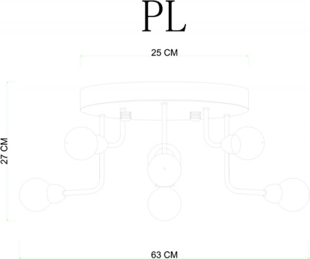 Накладная люстра Divinare 3360/15 PL-9