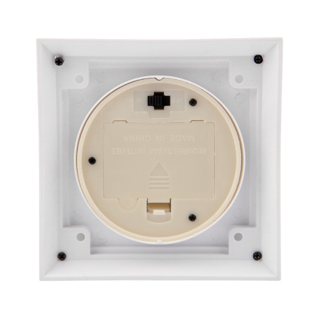 Декоративный фонарь с росой, белый корпус, размер 10,7х10,7х23,5 см, цвет теплый белый