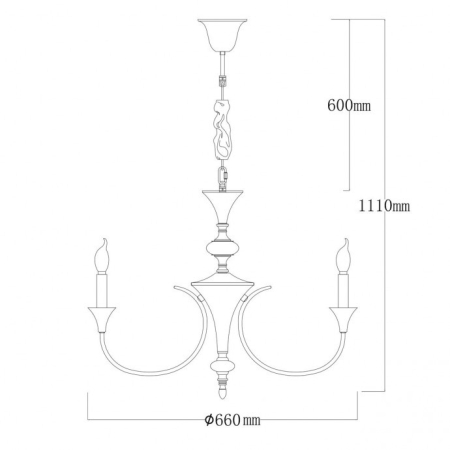 Подвесная люстра MW-Light 614013106