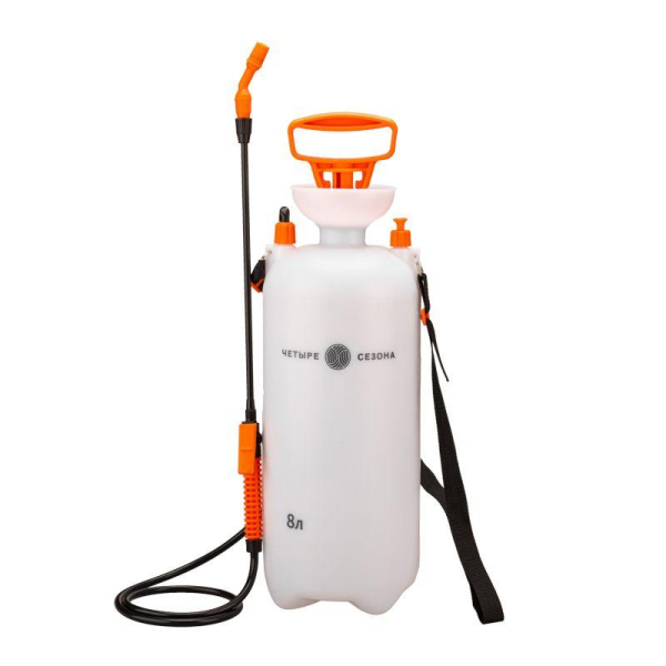 Опрыскиватель садовый помповый для растений и цветов 8л ЧЕТЫРЕ СЕЗОНА