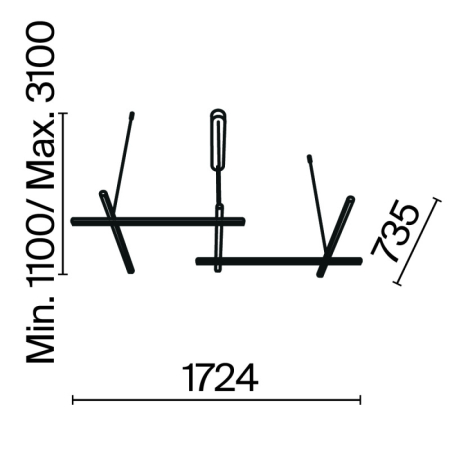 Подвесной светильник Maytoni MOD278PL-L86G3K1