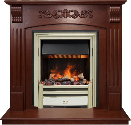 Dimplex Каминокомплект Sorrento угловой - Орех с очагом Cavendish