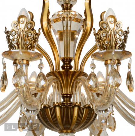 Подвесная люстра iLamp 61078-8 BR