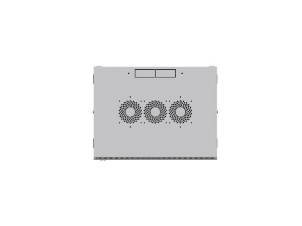 Шкаф настенный 19дюйм TERACOM PRO 6U 600х600мм дверь стеклянная с замком-ручкой сер. EKF TRP-WLL-0666-40G