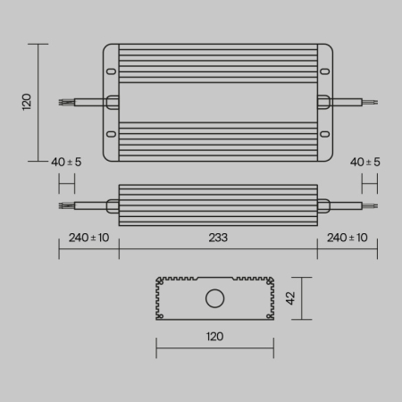 Драйвер Maytoni Technical PSL008-400W-48V-IP67