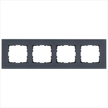 Рамка 4-м G-Glass стекло маренго Jasmart G1004GC